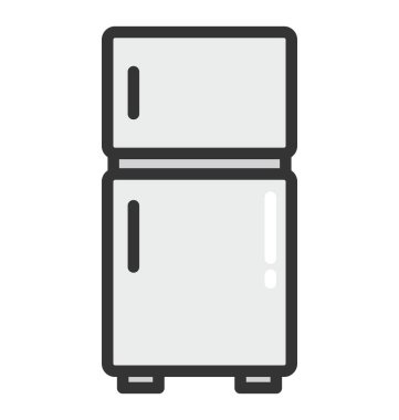 Buzdolabı vektör simgesi