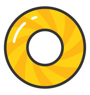 Donut vektör simgesi