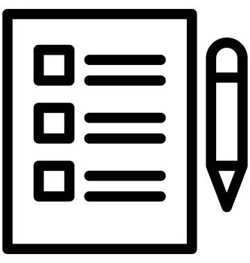 Denetim listesi vektör simgesi