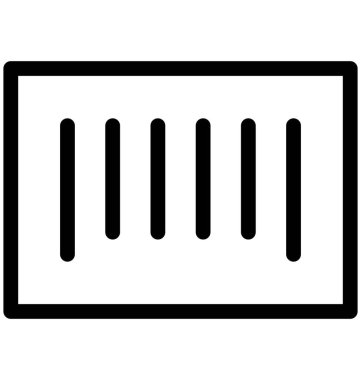 Barkod vektör simgesi