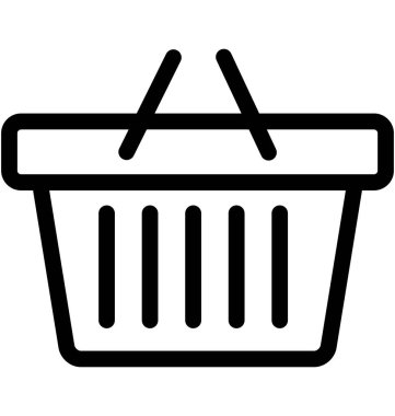 sepet vektör simgesi