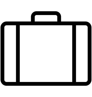 Bavul vektör simgesi