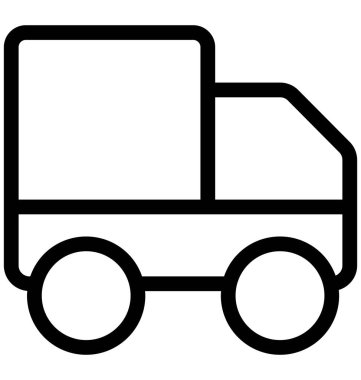 servis van vektör simgesi