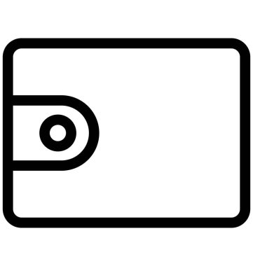 m-cüzdan vektör simgesi