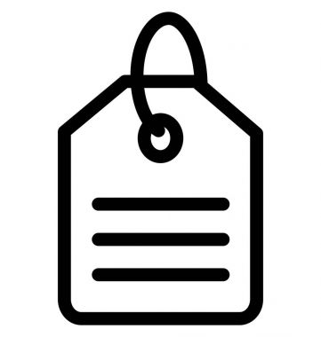 satış etiketi vektör simgesi