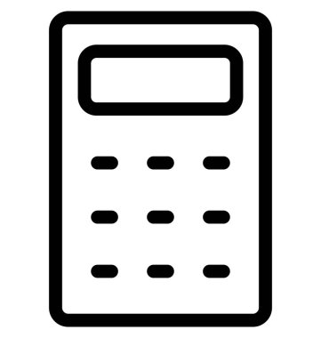 Hesap makinesi vektör simgesi