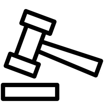 Açık artırma vektör simgesi