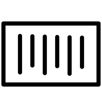 Barkod vektör simgesi