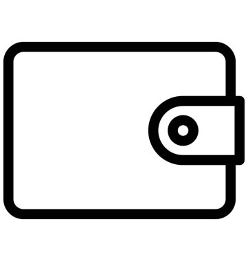 m-cüzdan vektör simgesi