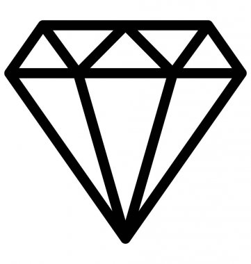 Mücevher vektör simgesi