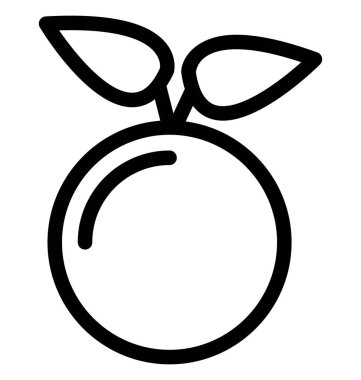 Turuncu vektör simgesi