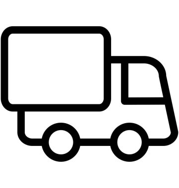 servis van vektör simgesi