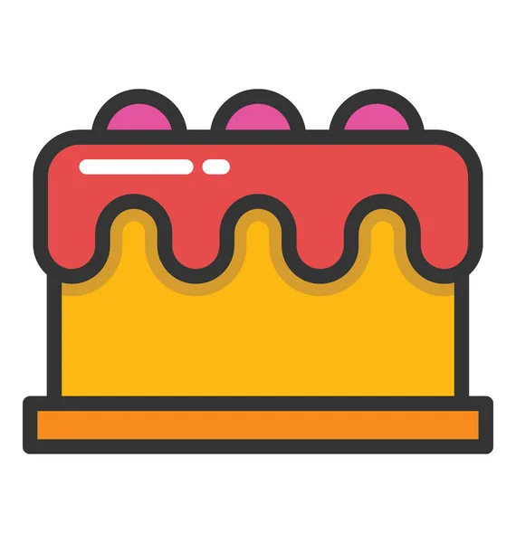 Cake Vector Icon — Stock Vector