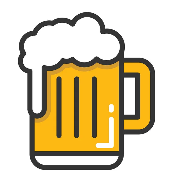 Векторная икона кружки пива — стоковый вектор