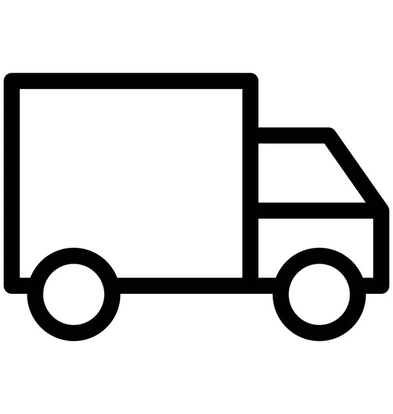 Delivery Van Vector Icon — Stock Vector