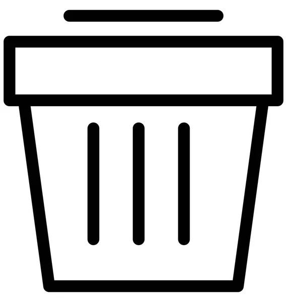 Kosz na śmieci wektor ikona — Wektor stockowy