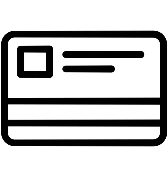 Tarjeta de crédito vector icono — Vector de stock