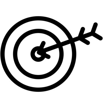 Hedefleme vektör simgesi