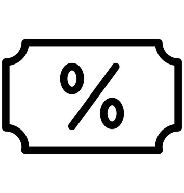 Fiş vektör simge indirim