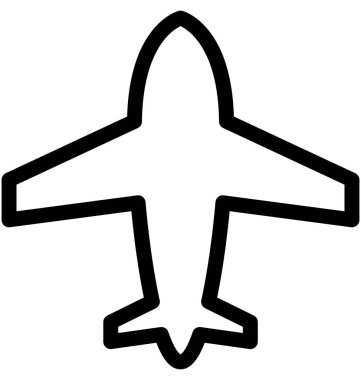 Uçak vektör simgesi