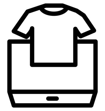 çevrimiçi alışveriş vektörü simgesi