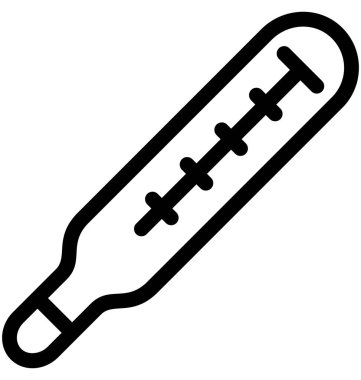 Mercury termometre vektör simgesi
