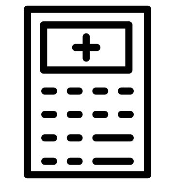 Hesap makinesi vektör simgesi