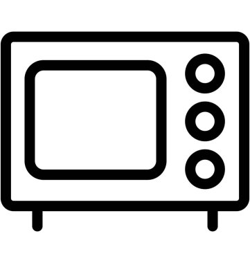 mikrodalga fırın vektör simgesi