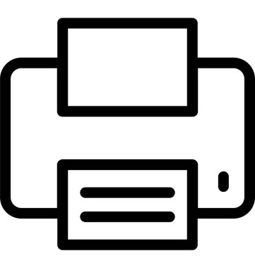 Yazıcı vektör simgesi