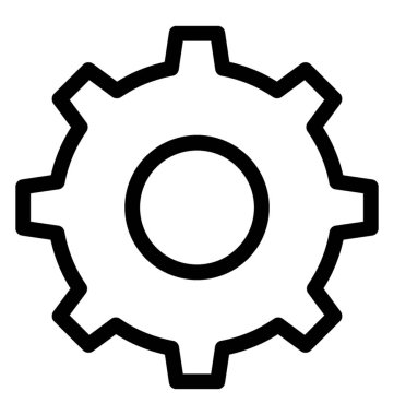 COG satırı vektör simgesi