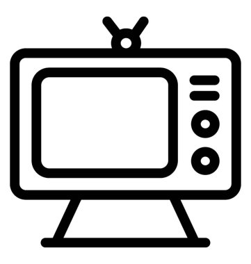 TV satırı vektör simgesi