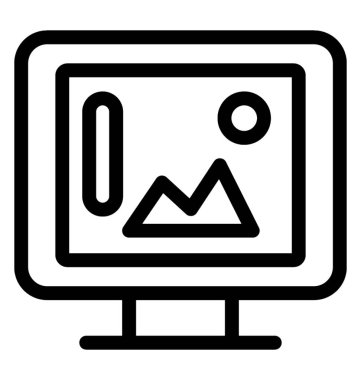 Tasarım çizgi vektör simgesi