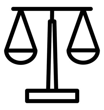 Denge satırı vektör simgesi