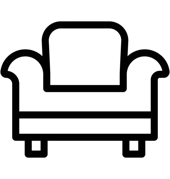 Couch-Vektor-Symbol — Stockvektor