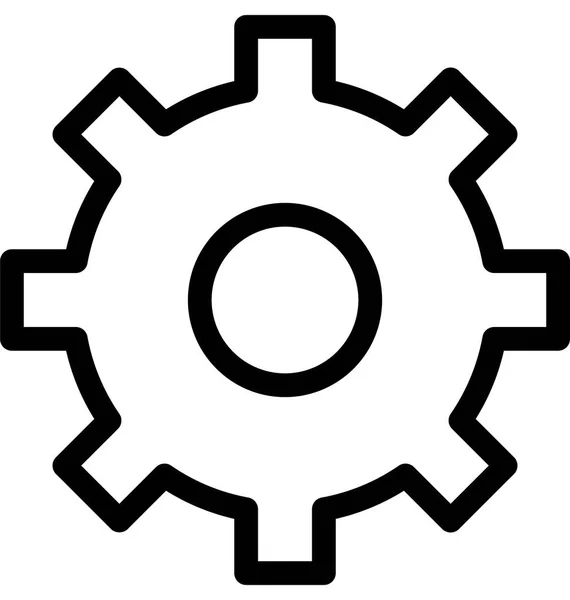 Icône vectorielle roue dentée — Image vectorielle