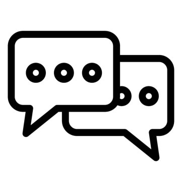 Sohbet hattı vektör simgesi