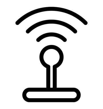 Sinyalleri satırı vektör simgesi