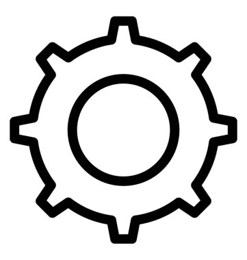 COG satırı vektör simgesi