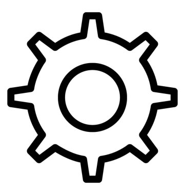 COG satırı vektör simgesi