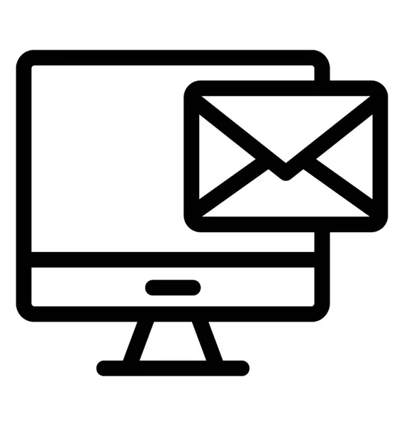 Linha de email Vector Icon —  Vetores de Stock