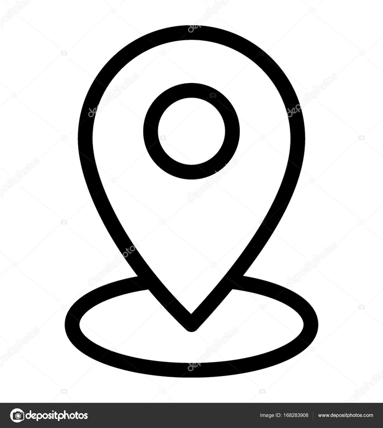 Map Pin Icon Vector - Depositphotos 168283908 Stock Illustration Map Pin Line Vector Icon