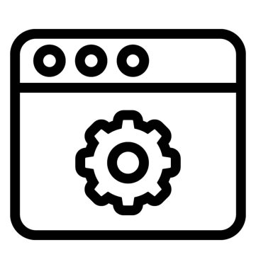 Web ayar satırı vektör simgesi