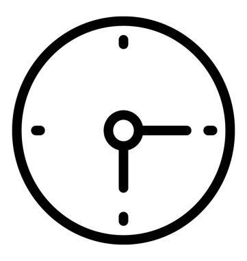 saat çizgisi vektör simgesi