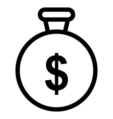 Chronotimer satırı vektör simgesi