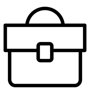 evrak çantası satır vektör simgesi