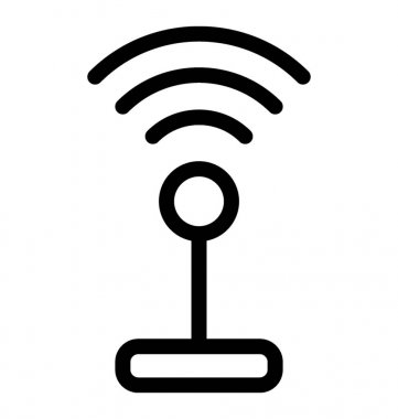 Sinyalleri satırı vektör simgesi