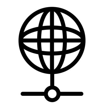 Internet satırı vektör simgesi