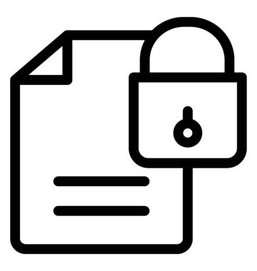 güvenlik çizgisi vektör simgesi