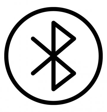 Bluetooth satırı vektör simgesi