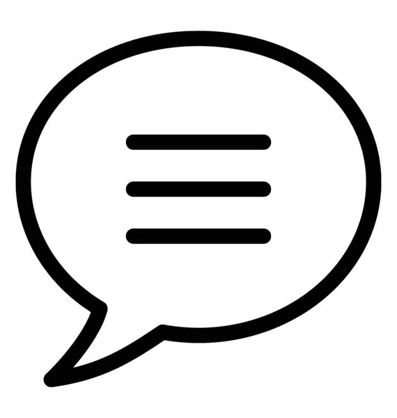 Chat línea de burbujas Vector icono — Archivo Imágenes Vectoriales
